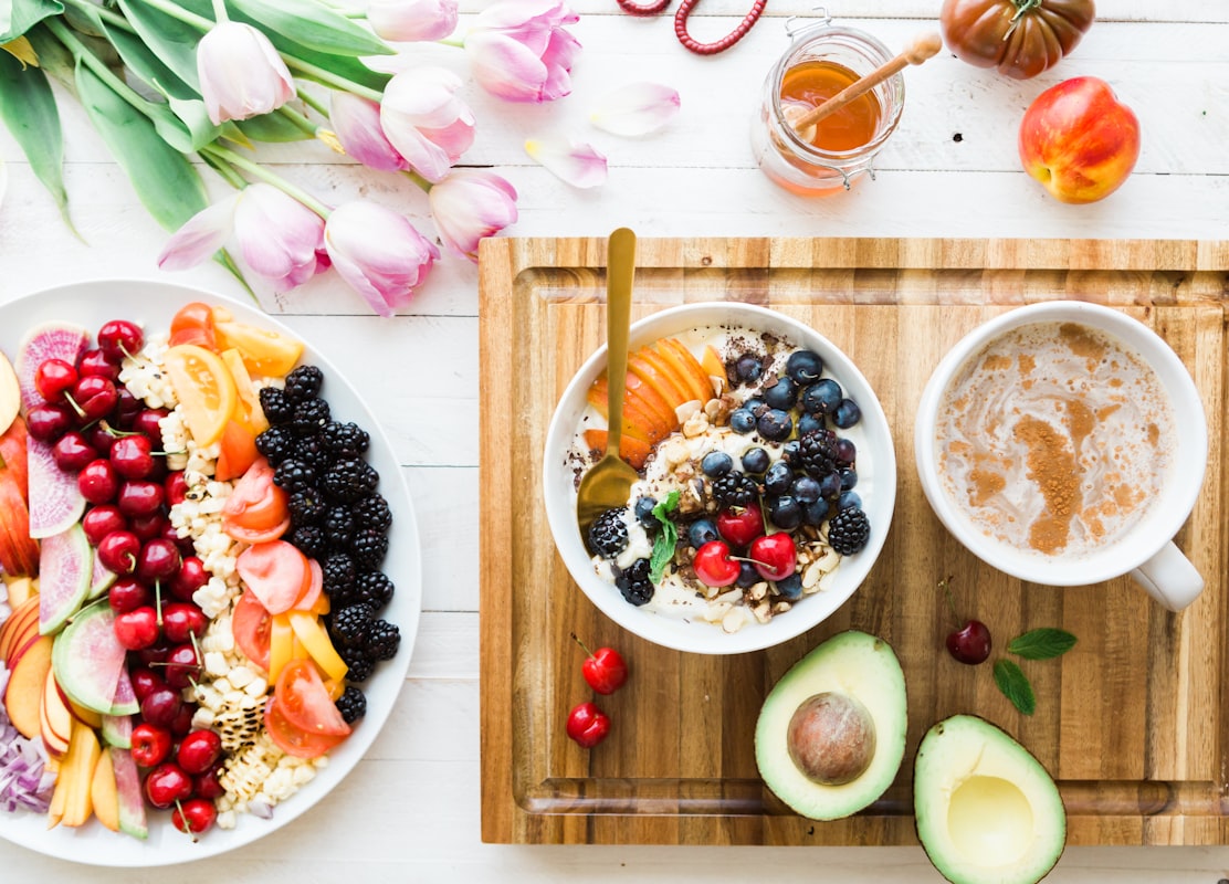 Woman tracking her nutrition and health metrics